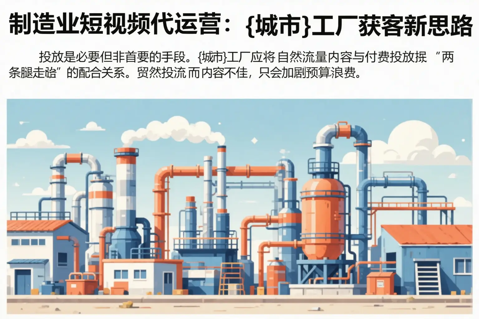 制造业短视频代运营:辽宁工厂获客新思路